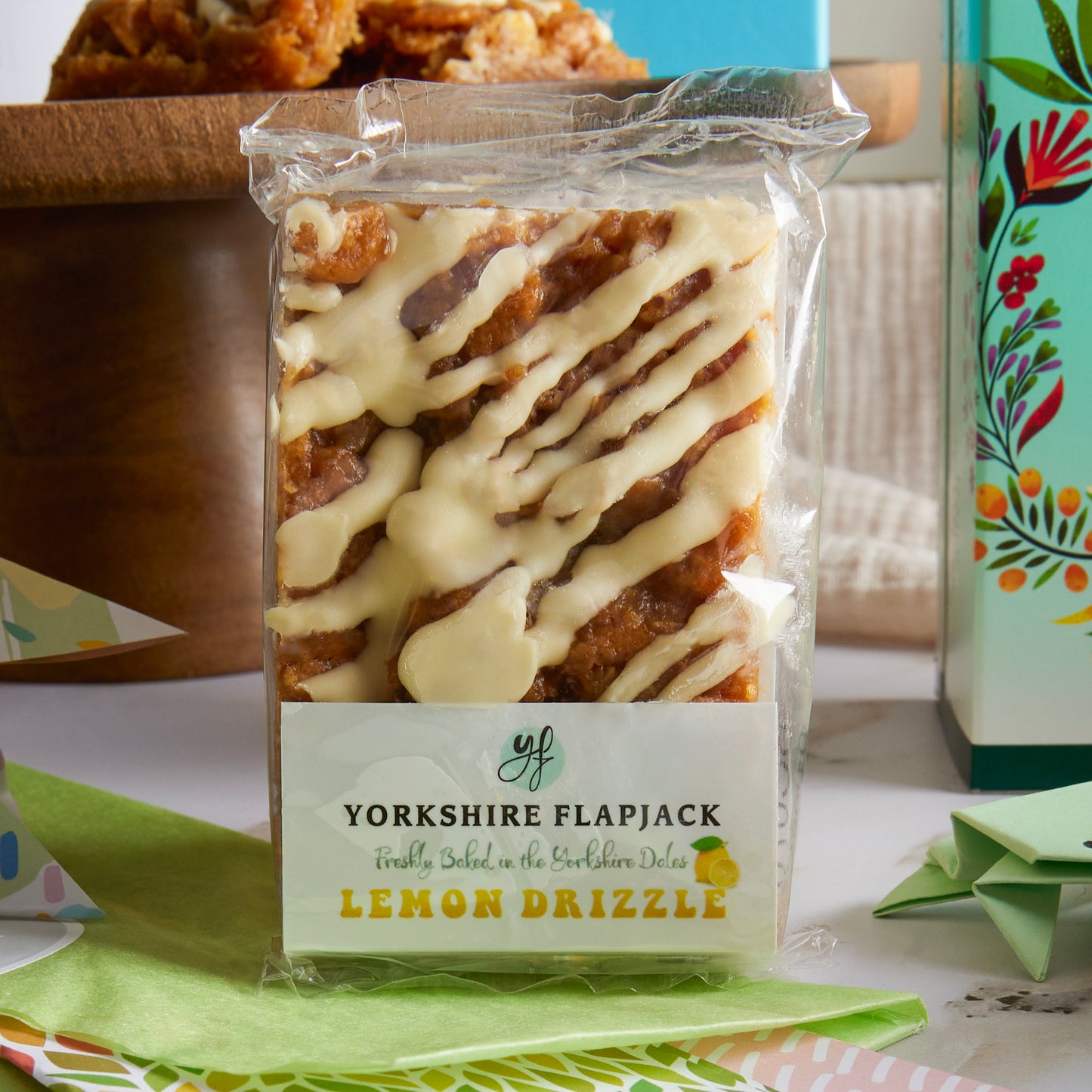 Close up of products in the Wellness Hamper, a luxury gift hamper from hampers.com UK