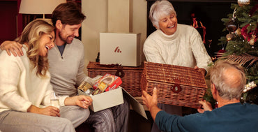 Christmas hamper gifting round the tree