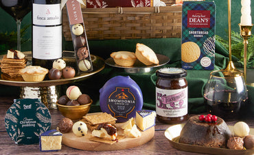 the best luxury cheese and wine Christmas hampers