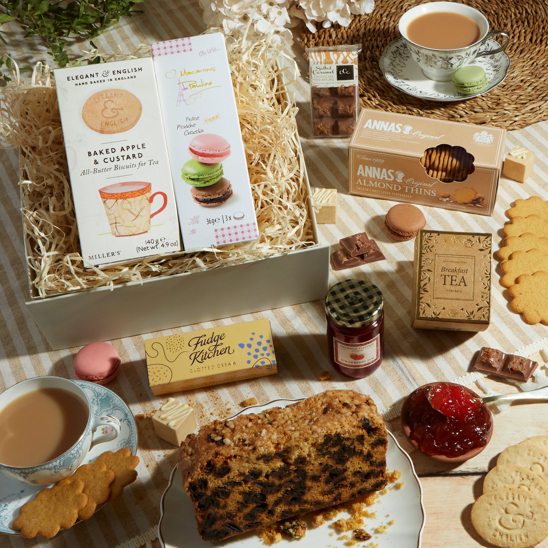 Afternoon Tea Delights Hamper, a luxury gift hamper from hampers.com UK