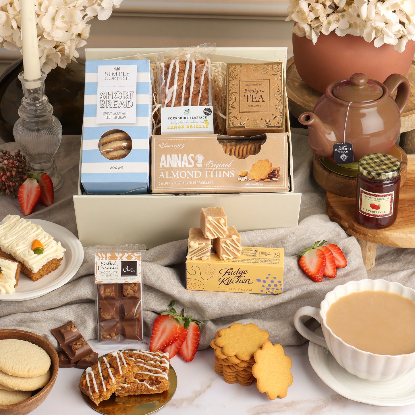 Afternoon Tea Delights Hamper, a luxury gift hamper from hampers.com UK