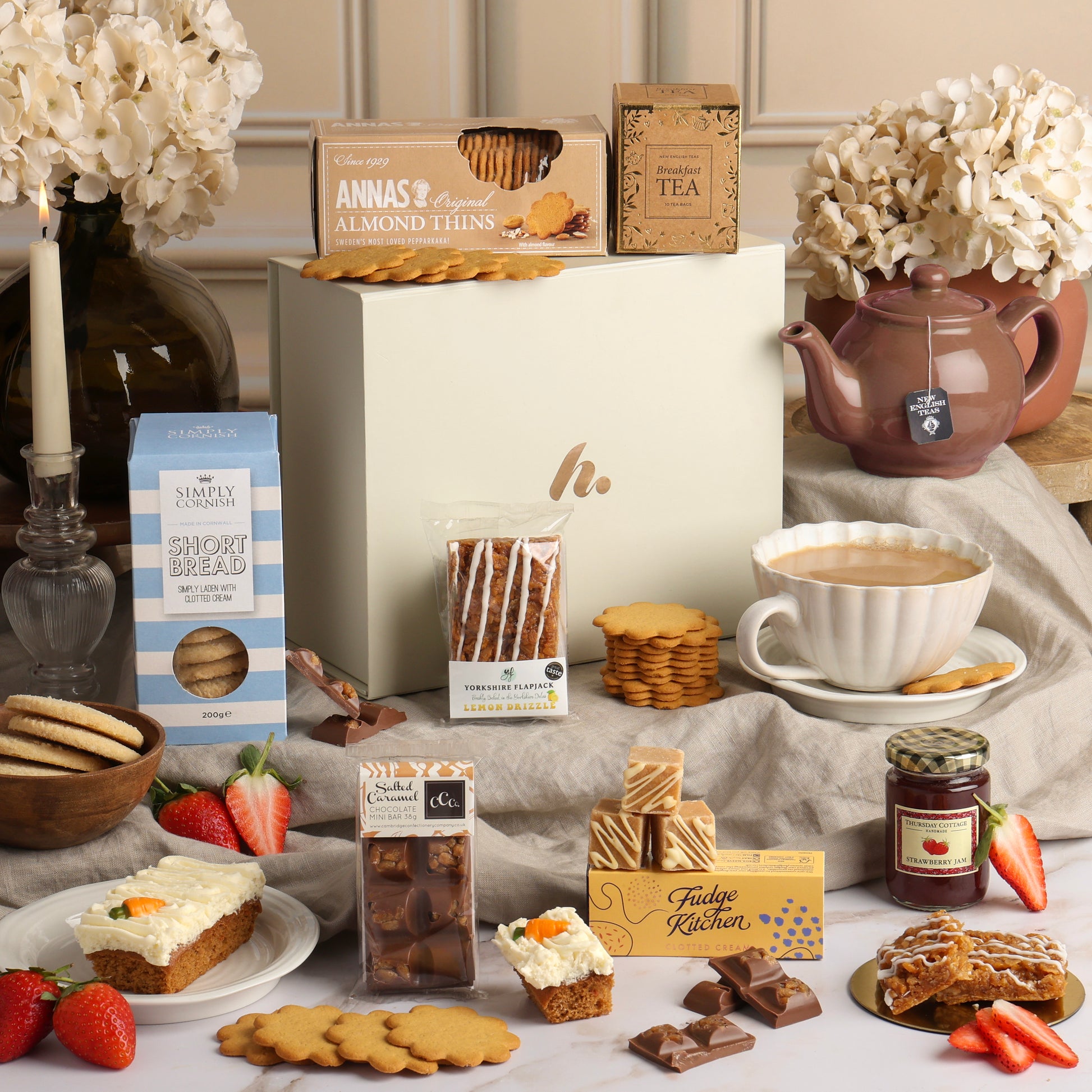 Afternoon Tea Delights Hamper, a luxury gift hamper from hampers.com UK