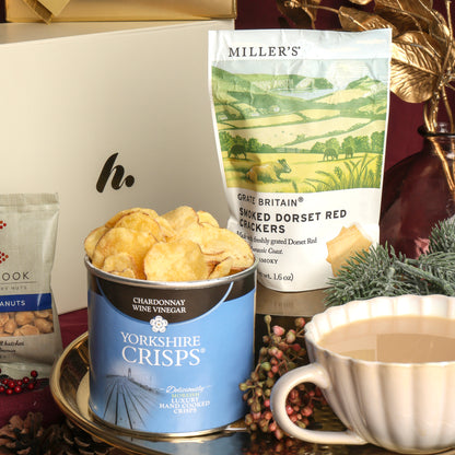 Products in The Joyful Delights Hamper, a luxury gift hamper from hampers.com UK