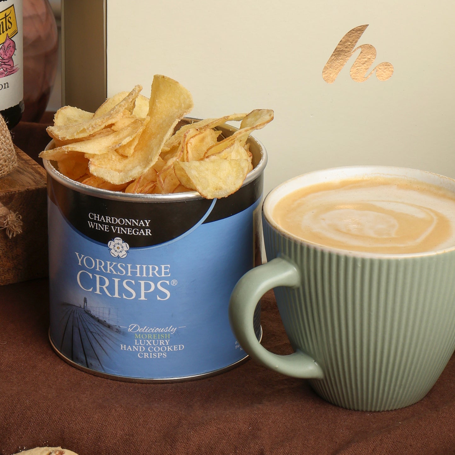 Close up of products in The Joyful Delights Hamper, a luxury gift hamper from hampers.com UK