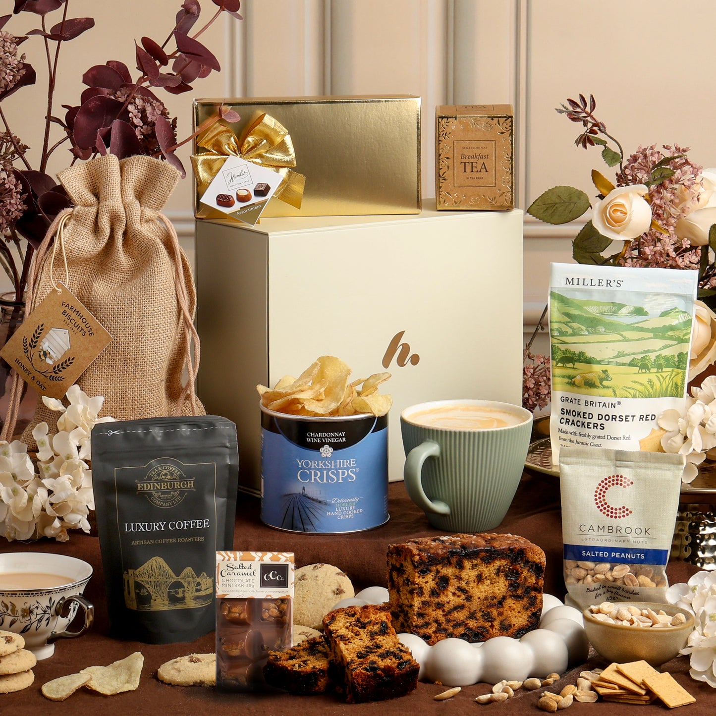 Main image of The Joyful Delights Hamper, a luxury gift hamper from hampers.com UK
