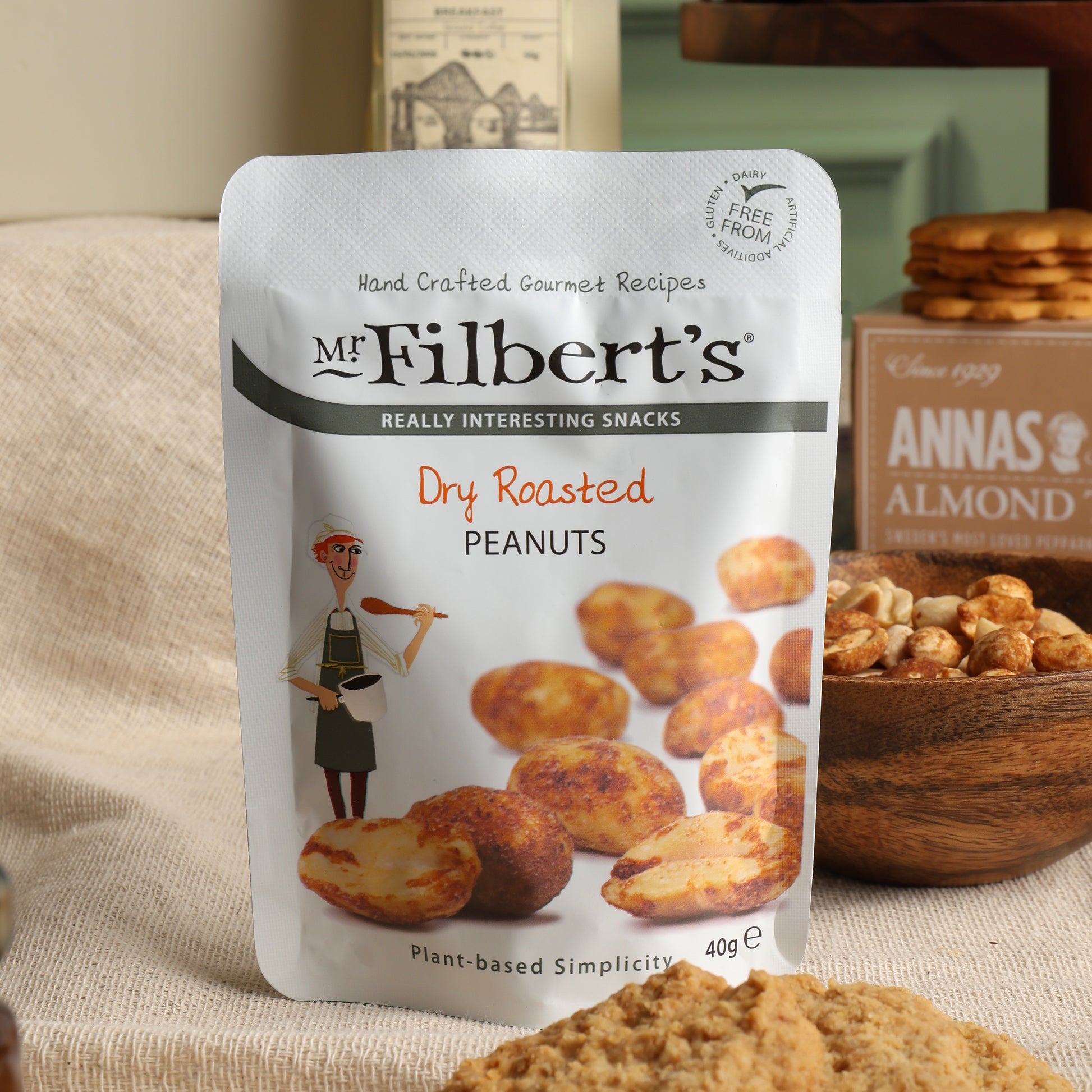 Close up of products in the Traditional Treats Hamper, a luxury gift hamper from hampers.com UK