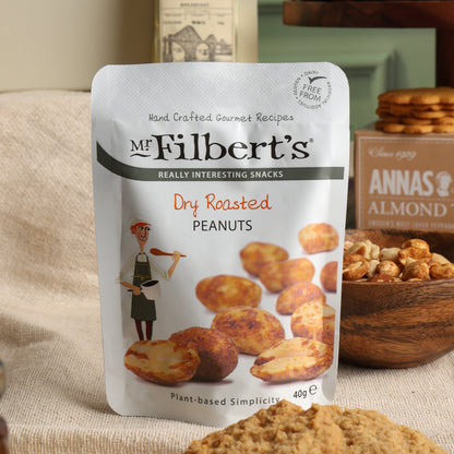 Close up of products in the Traditional Treats Hamper, a luxury gift hamper from hampers.com UK