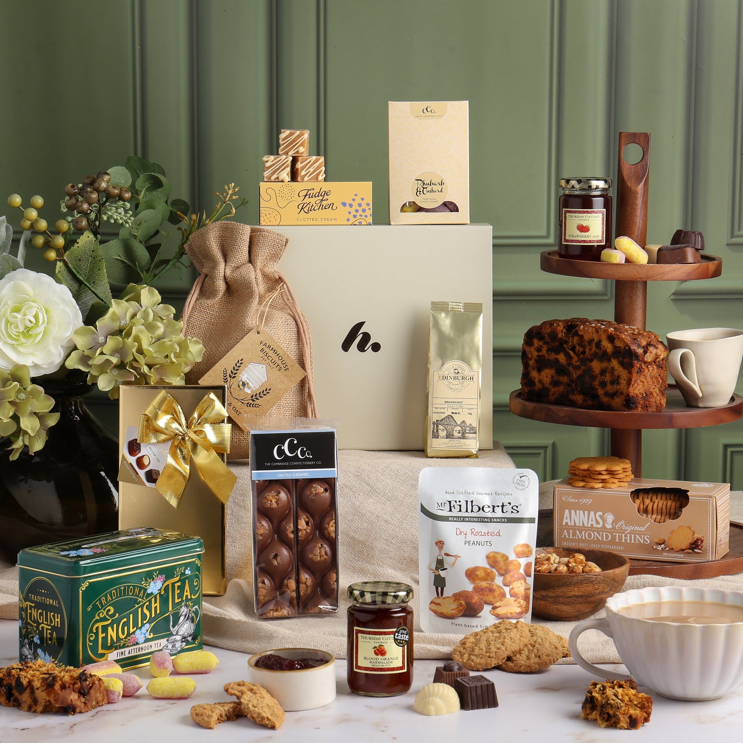 Main Image of Traditional Treats Hamper, a luxury gift hamper from hampers.com UK