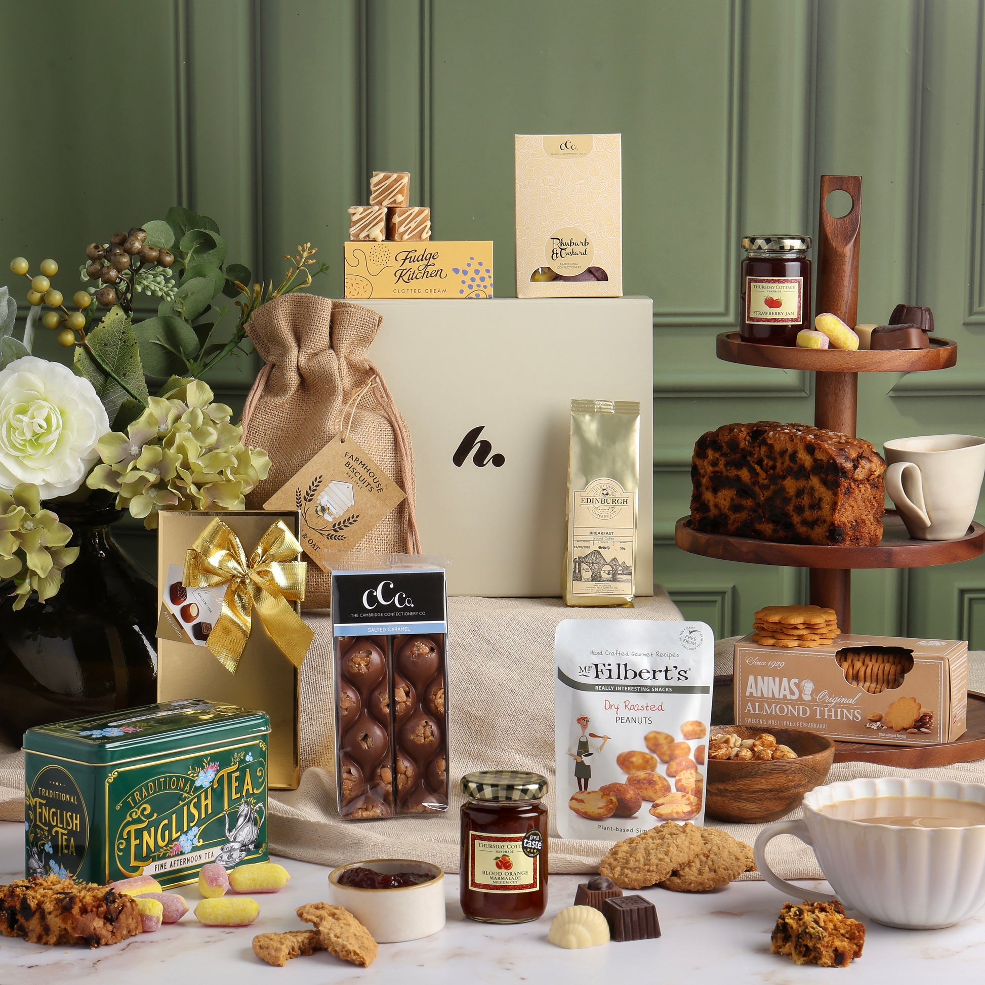 Main Image of Traditional Treats Hamper, a luxury gift hamper from hampers.com UK