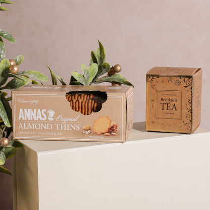 Close up of products in Self-Care Spa Hamper, a luxury gift hamper from hampers.com UK