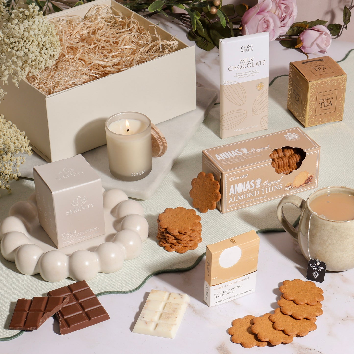 Main image of Self-Care Spa Hamper, a luxury gift hamper from hampers.com UK