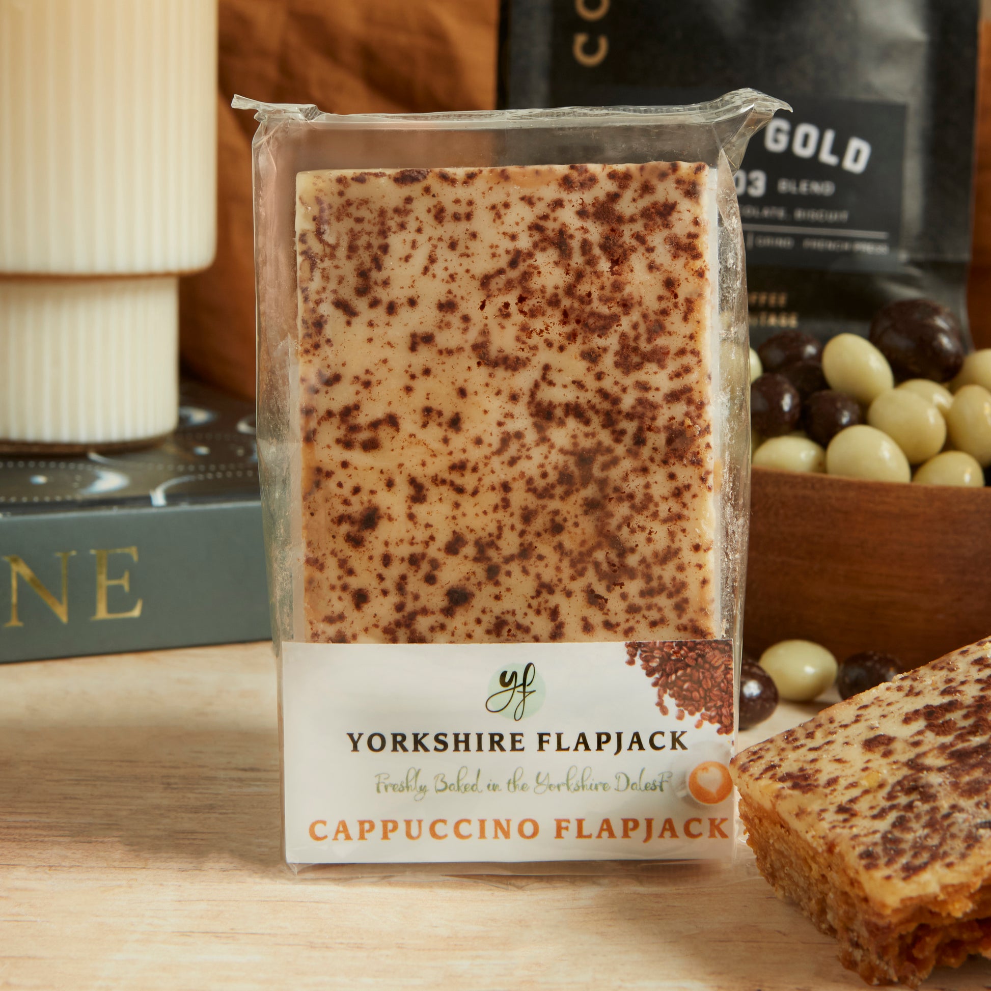 Close up of products in Luxury Coffee Lover's Hamper, a luxury gift hamper from hampers.com UK