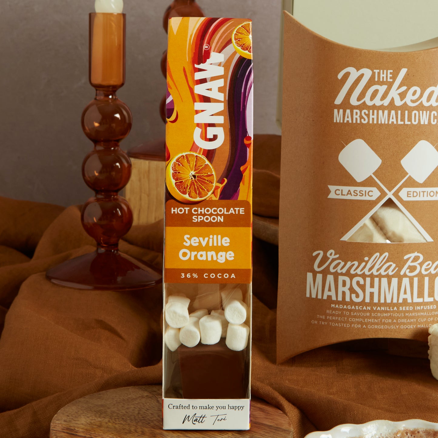 Gnaw's Seville Orange Hot Chocolate Drink Stir In Spoon 