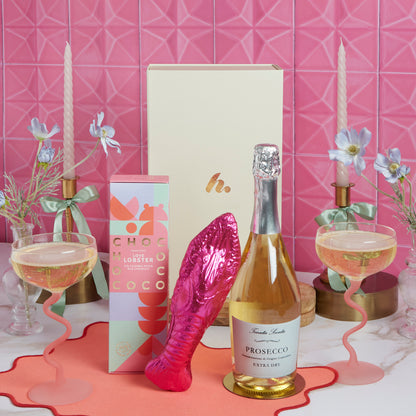 Main image of 'You're my Lobster' Prosecco & Chocolates Hamper, a luxury gift hamper from hampers.com UK