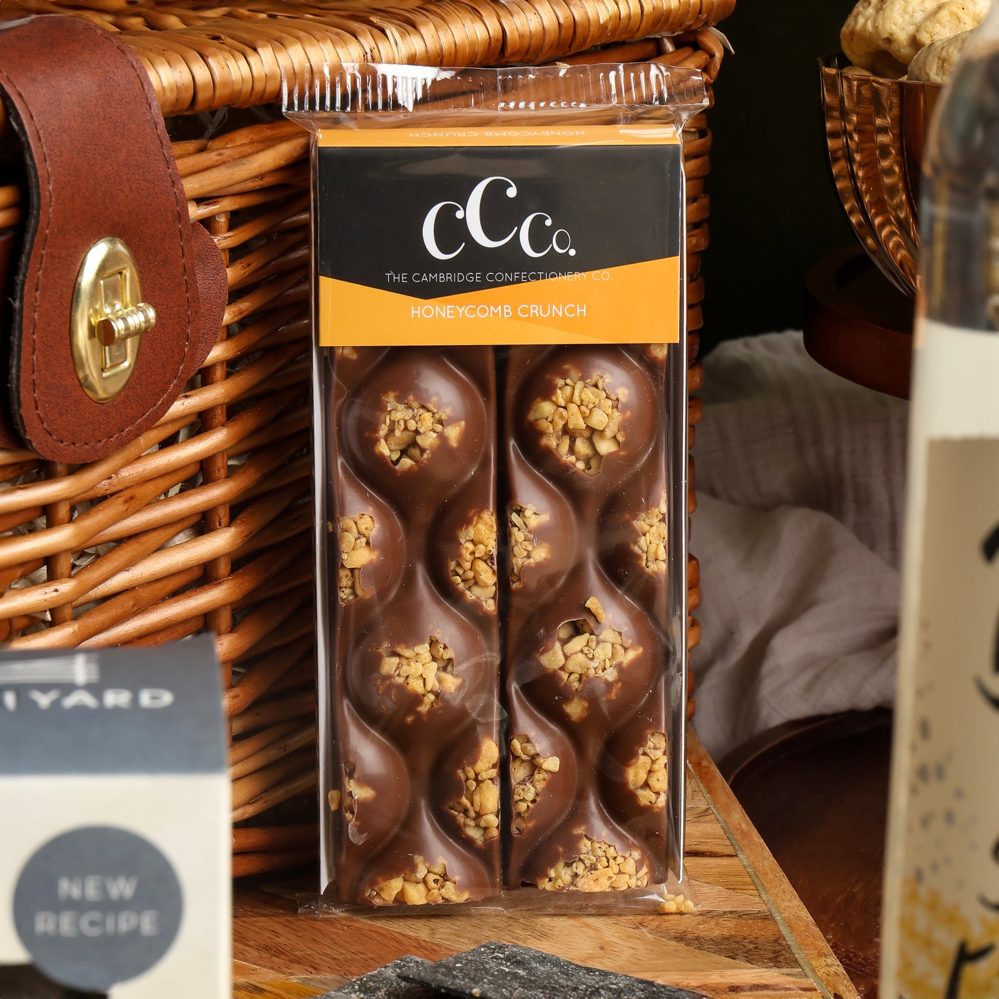 Close up of products in Luxury Alcohol Free Hamper, a luxury gift hamper from hampers.com UK