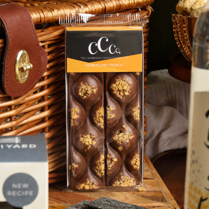 Close up of products in Luxury Alcohol Free Hamper, a luxury gift hamper from hampers.com UK