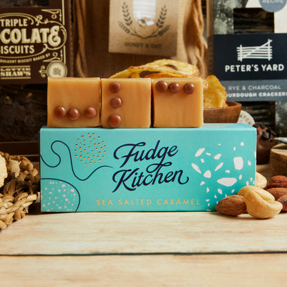 Close up of products in Luxury Food & Wine Basket, a luxury gift hamper from hampers.com UK