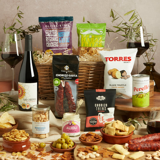 Main image of Spanish Tapas Food & Wine Hamper, a luxury gift hamper from hampers.com UK