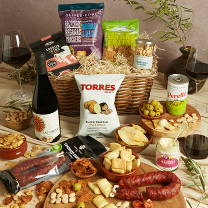 Main image of Spanish Tapas Food & Wine Hamper, a luxury gift hamper from hampers.com UK