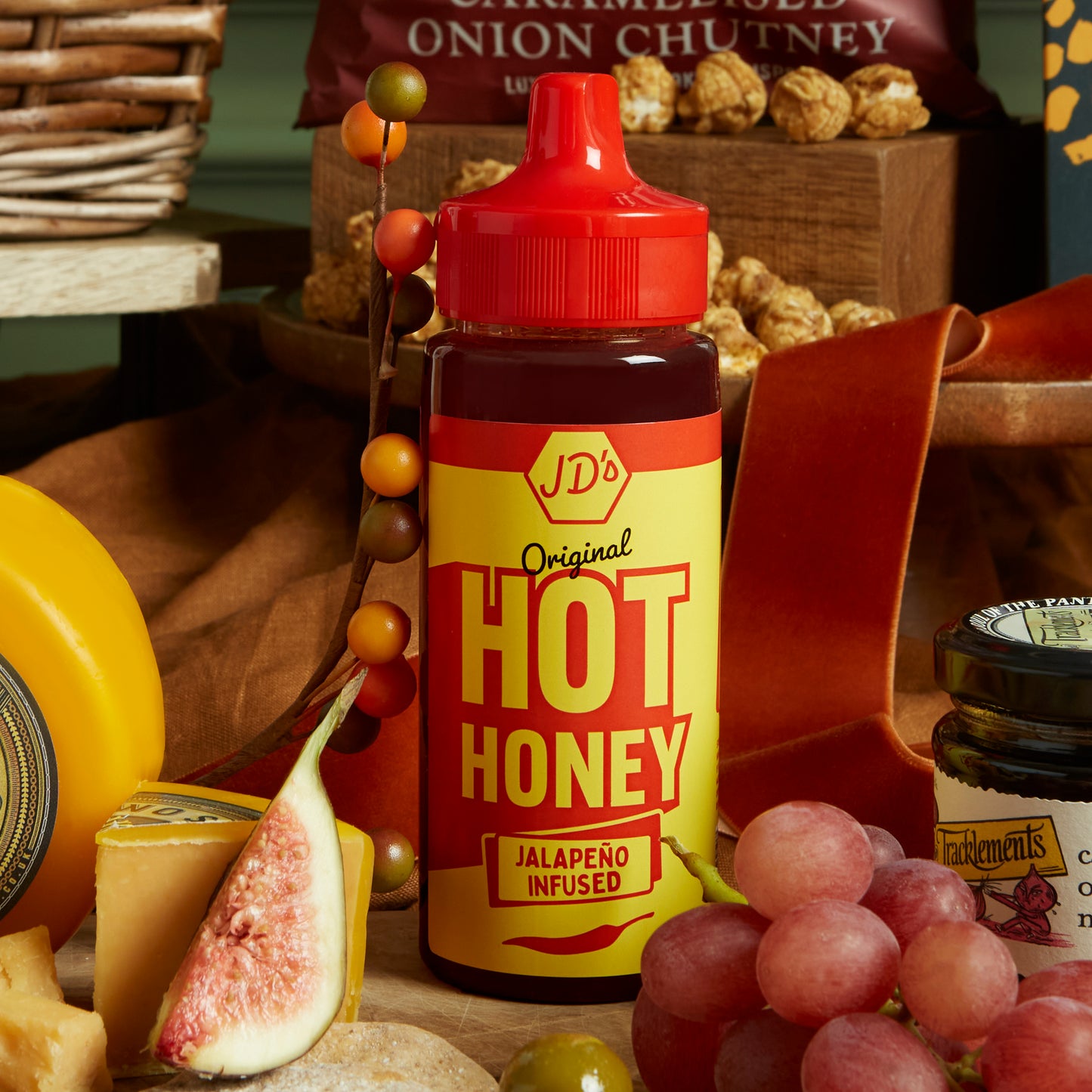 JD's Original Jalapeno-Infused Hot Honey Drizzle - Close Up