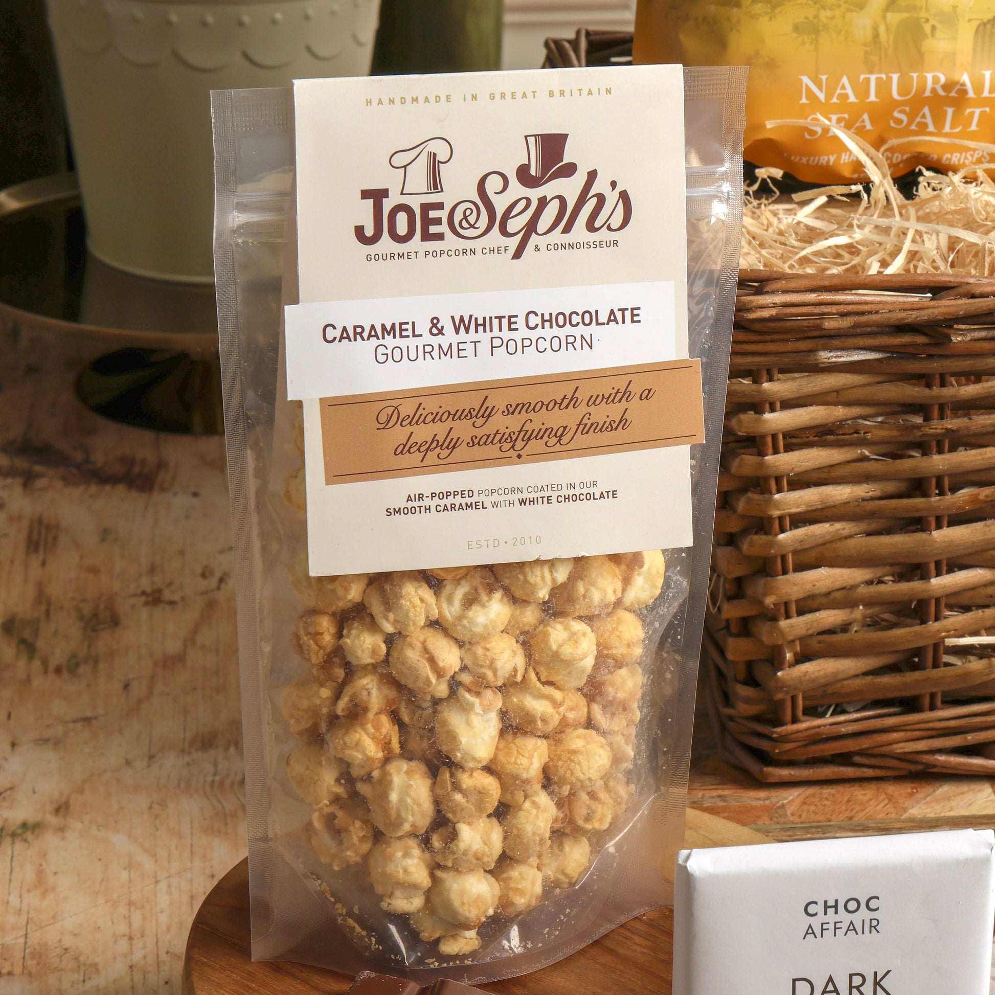 Close up of product in Springtime Feast Hamper, a luxury gift hamper from hampers.com UK