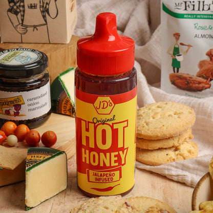 Close up of product in Springtime Feast Hamper, a luxury gift hamper from hampers.com UK