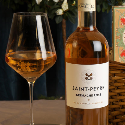 Close up of products in French Food & Wine Hamper, a luxury gift hamper from hampers.com UK