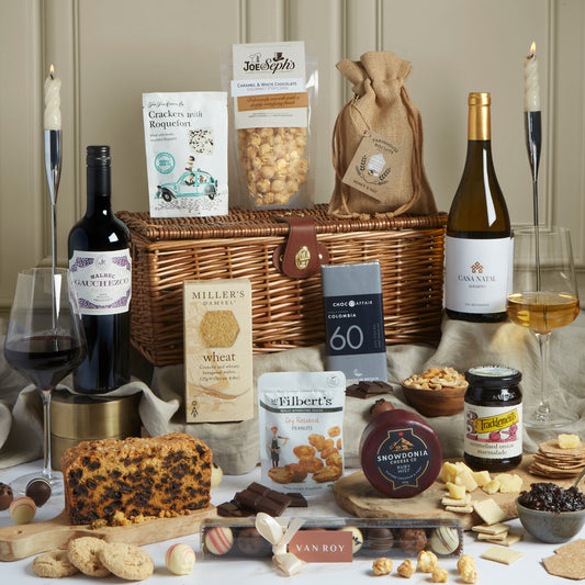 Main image of Premium Food and Wine Hamper, a luxury gift hamper from hampers.com UK