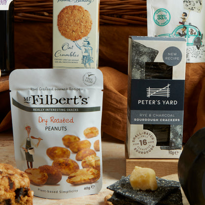 Close up of products in The Regency Hamper, a luxury gift hamper from hampers.com UK