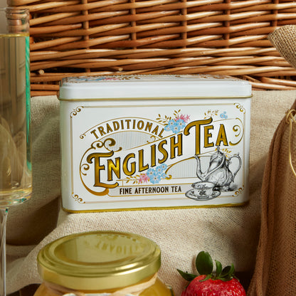 Close up of products in The Champagne Celebration Hamper, a luxury gift hamper from hampers.com UK