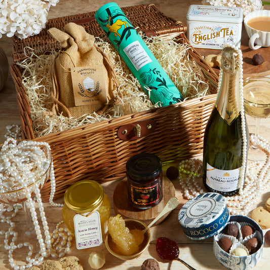 Main image of The Champagne Celebration Hamper, a luxury gift hamper from hampers.com UK