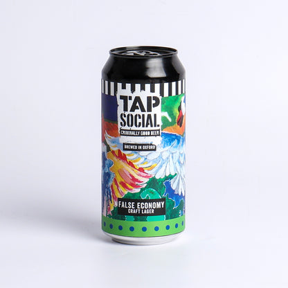 440ml 'False Economy' Criminally Good Lager by Tap Social