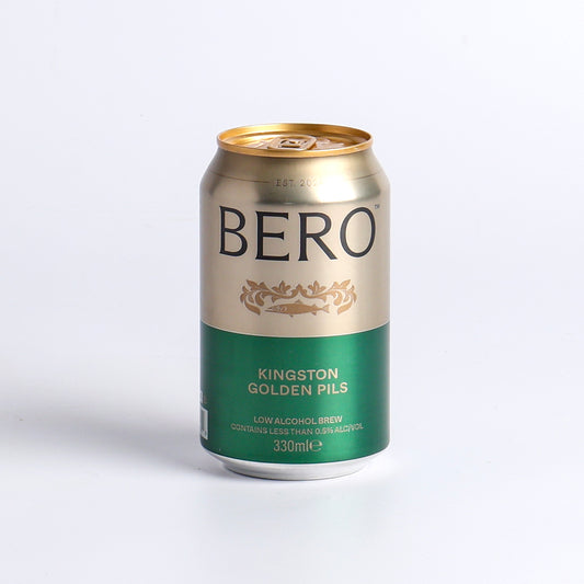 Image of 355ml Kingston Golden Pils by BERO, part of luxury gift hampers at hampers.com UK