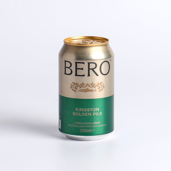 Image of 355ml Kingston Golden Pils by BERO, part of luxury gift hampers at hampers.com UK