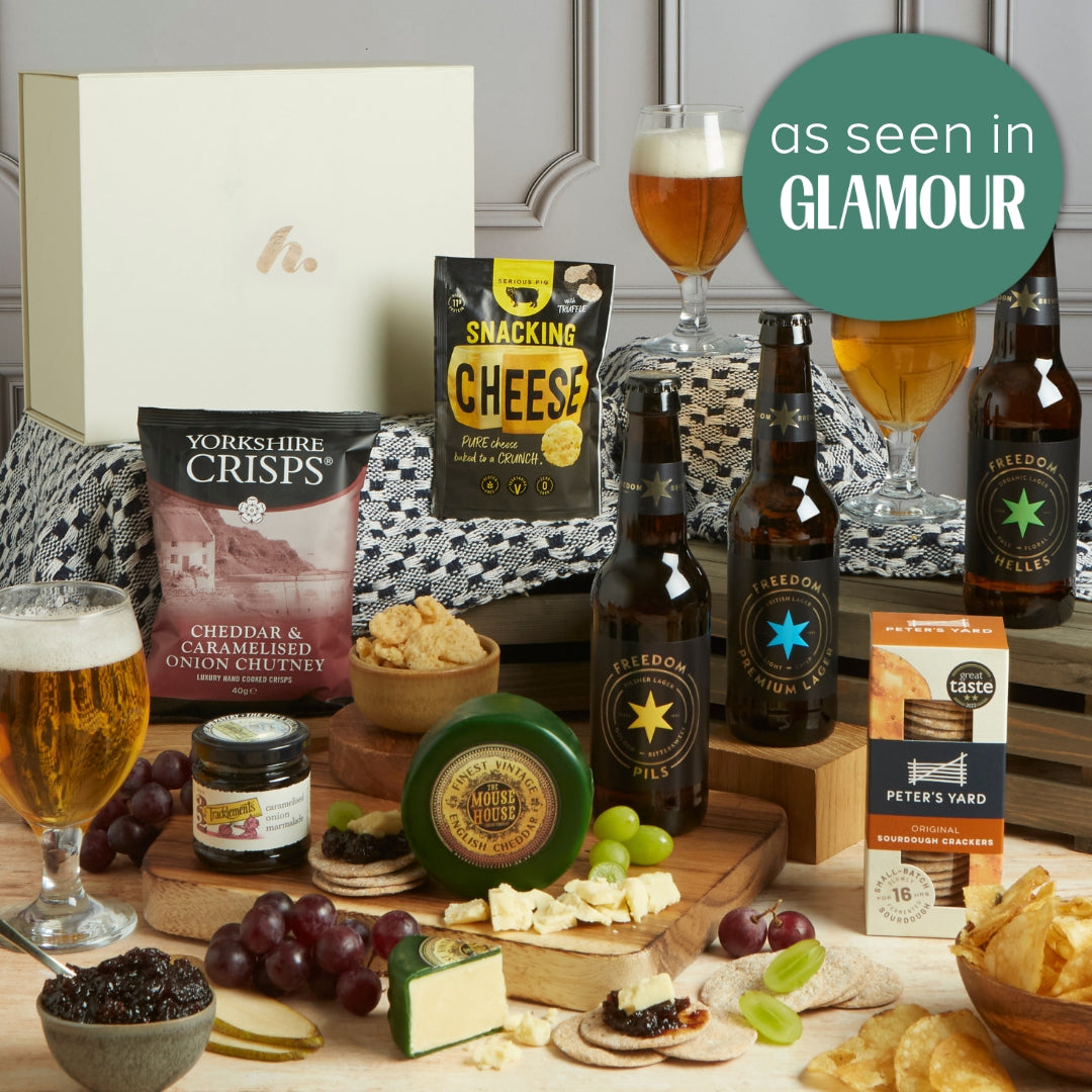Main image of Craft Beer and Cheese Hamper, a luxury gift hamper from hampers.com UK