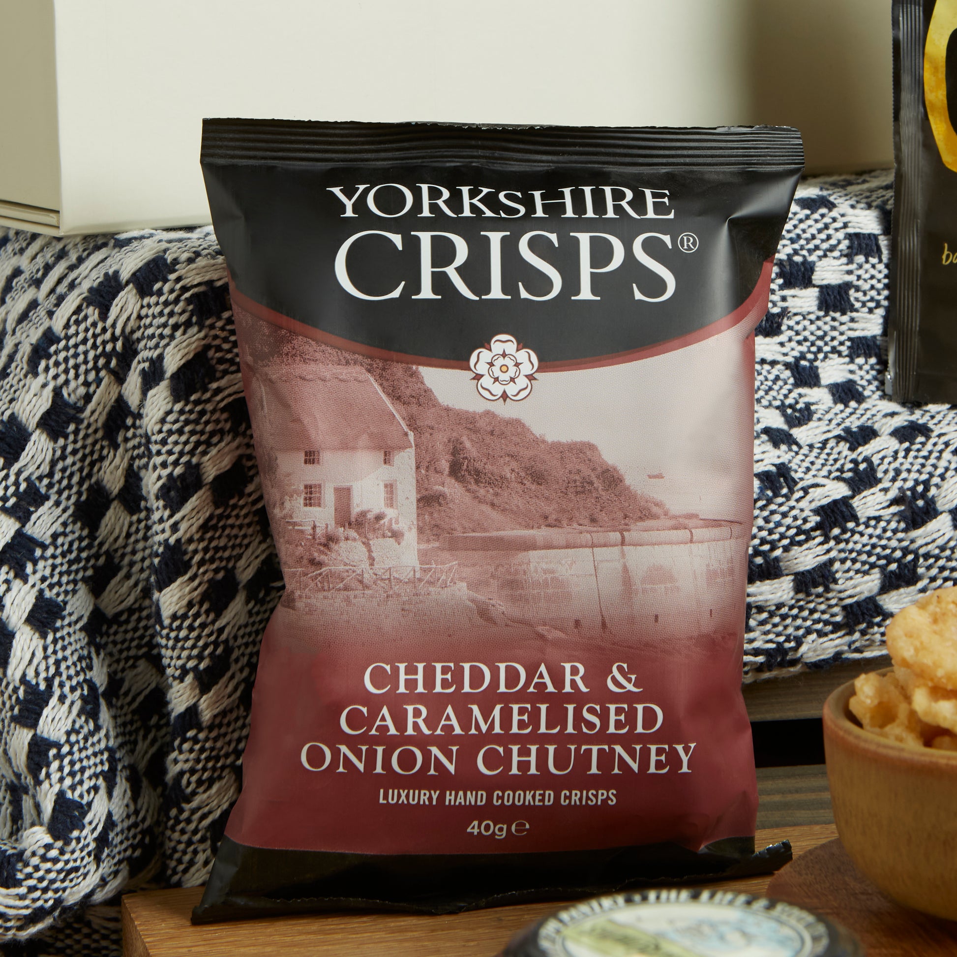 Close up of products in Craft Beer and Cheese Hamper, a luxury gift hamper from hampers.com UK