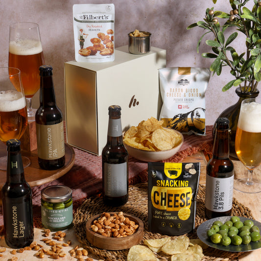 Main image of Hawkstone Luxury Beer Hamper, a luxury gift hamper from hampers.com UK