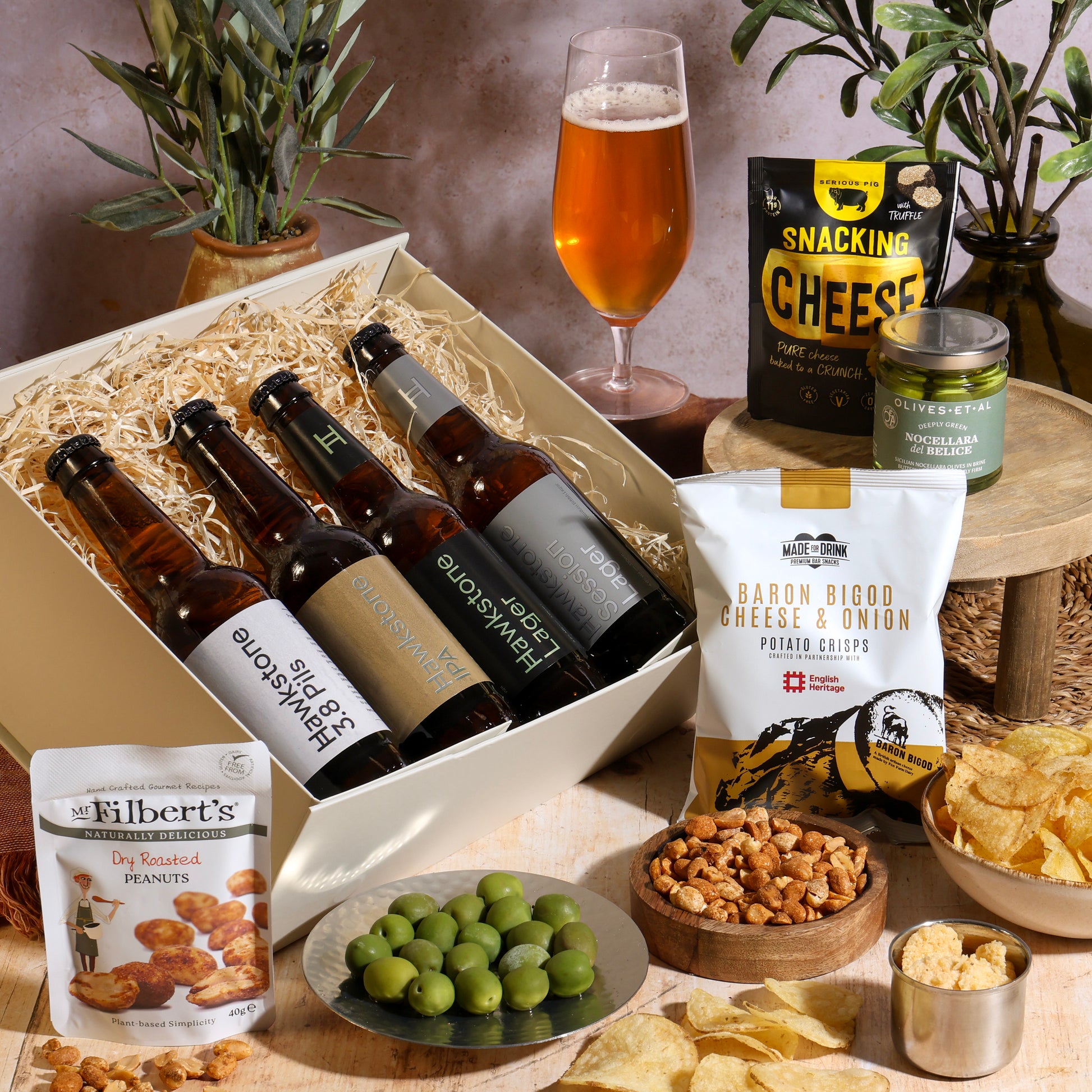 Main image of Hawkstone Luxury Beer Hamper, a luxury gift hamper from hampers.com UK