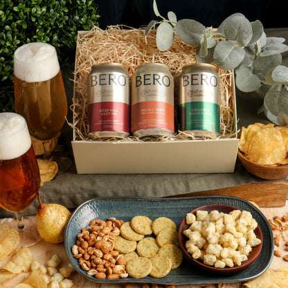 Main image of Non Alcoholic Beer & Snacks Hamper, a luxury gift hamper from hampers.com UK