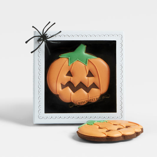 The Biscuiteers Pumpkin Iced Biscuits - Halloween Treats 