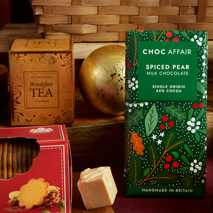 Luxury Choc Affair Spiced Pear Milk Chocolate & New England Teas