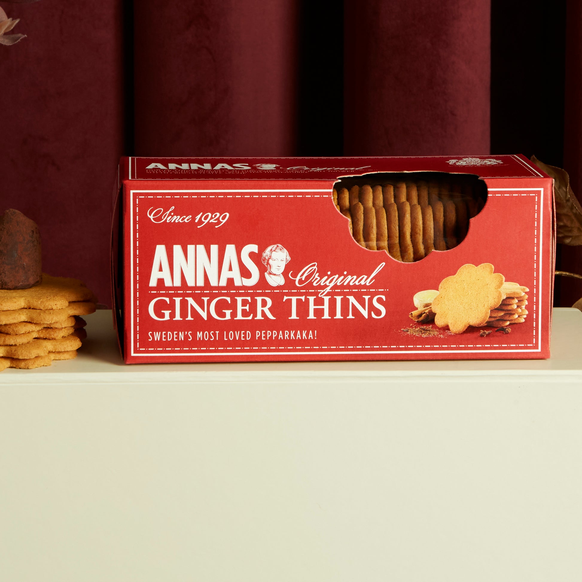 Annas Original Ginger Thins Biscuits
