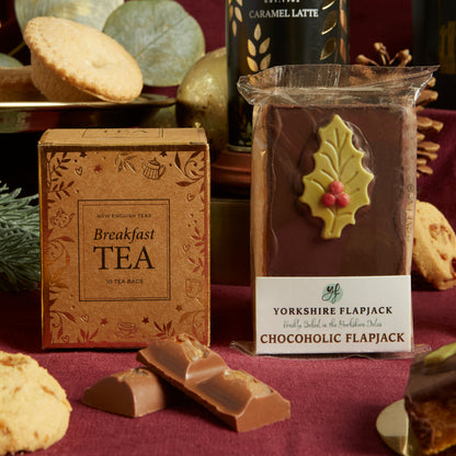 Quality New England Teas & Yorkshire Festive Chocolate Flapjack