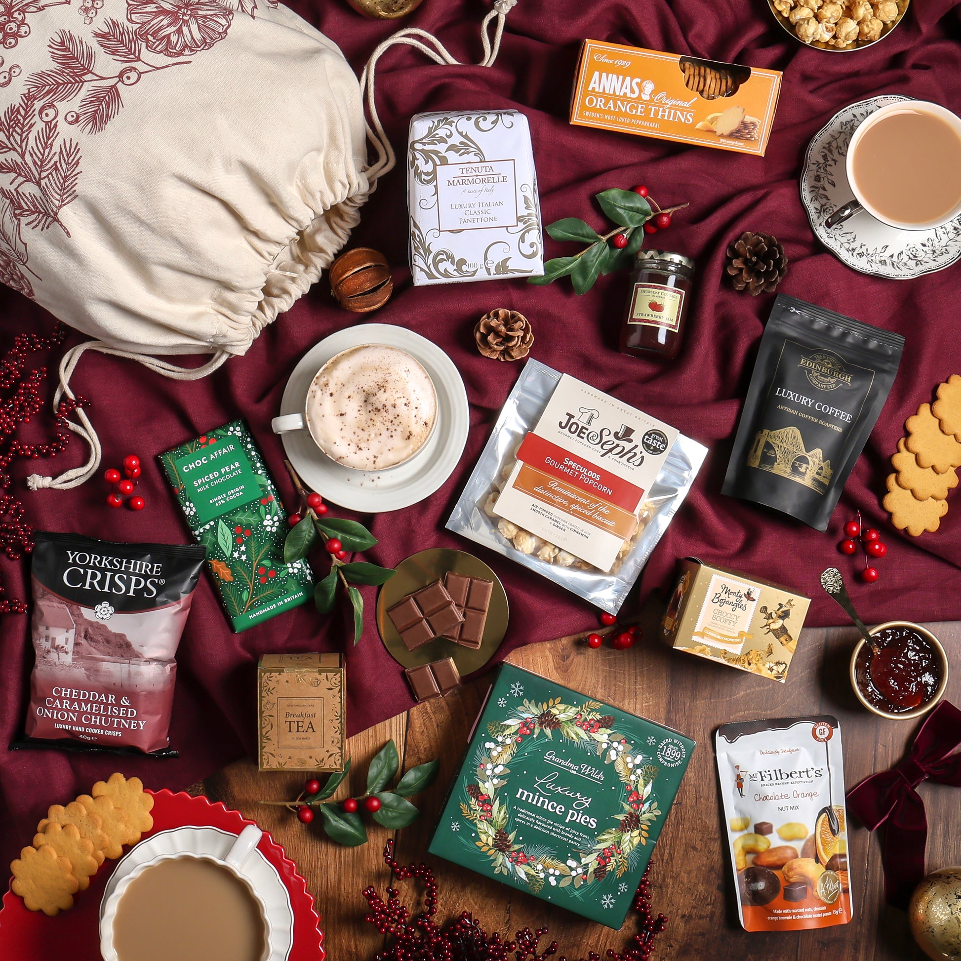 Festive Favourites Santa Sack Hamper from hampers.com