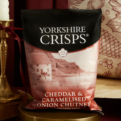 Finest Yorkshire Cheddar & Caramelised Onion Chutney Crisps