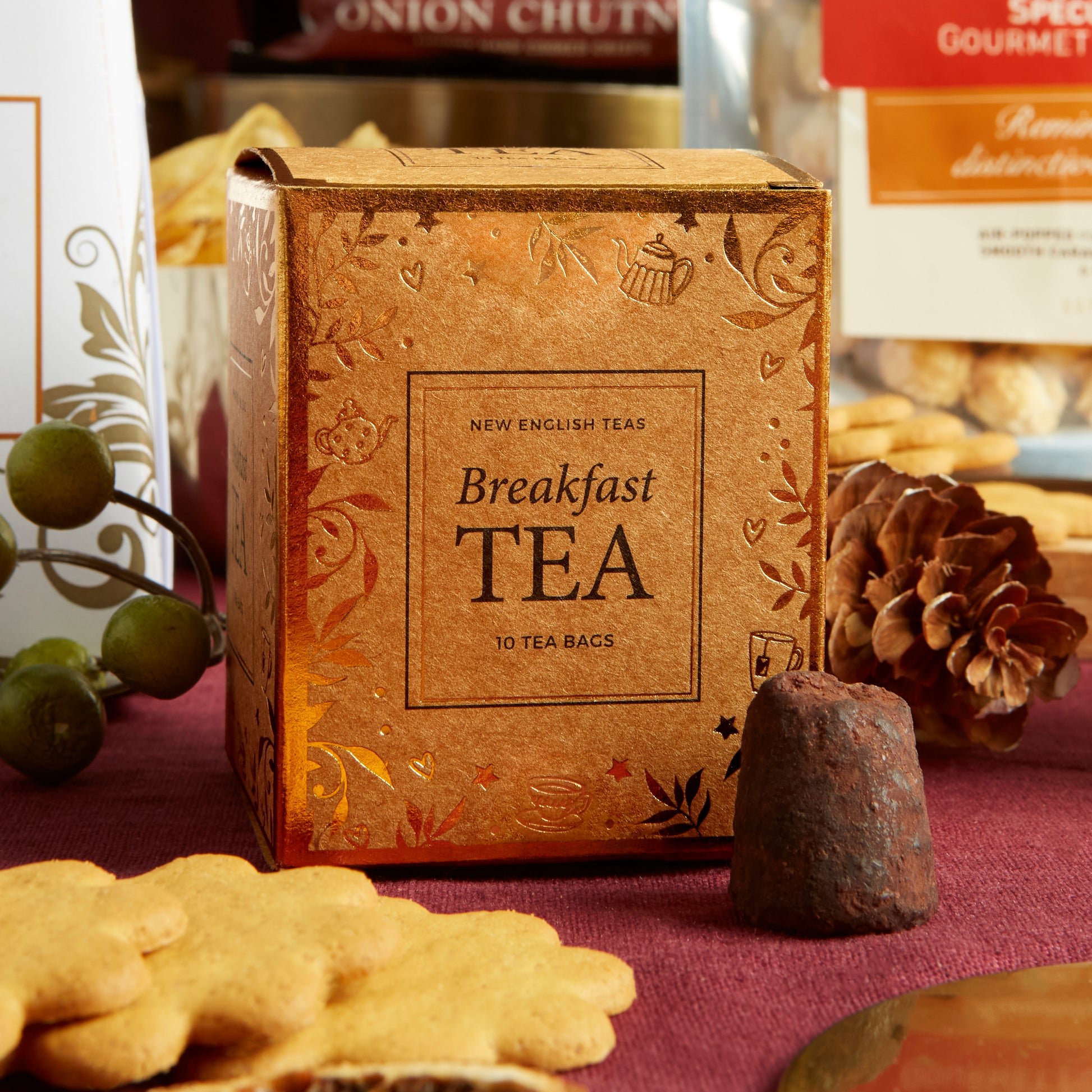 New England's Premium English Breakfast Tea Bag Box