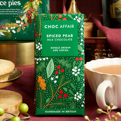 Choc Affair Premium Spiced Pear Milk Chocolate Bar
