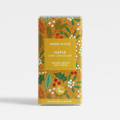 Maple Dark Chocolate Bar by Choc Affair