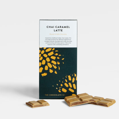 Chai Caramel Latte Chocolate Bar by The Chocolate Society