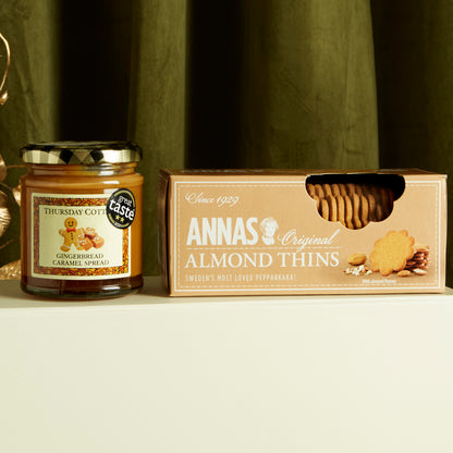 Thursday Cottage Festive Gingerbread Caramel Spread & Anna's Original Almond Thins